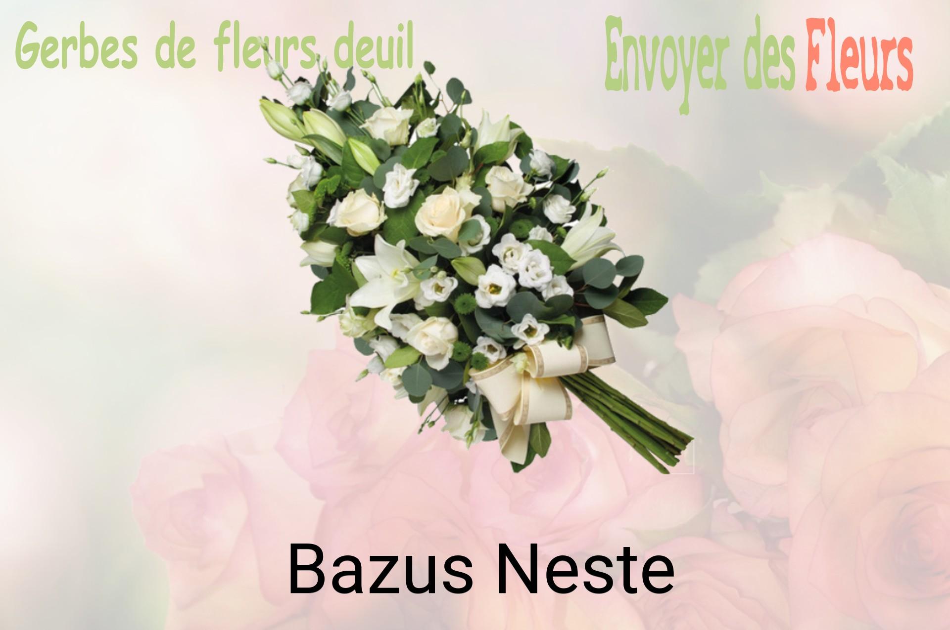 Gerbe de fleurs de deuil livrée à Bazus-Neste